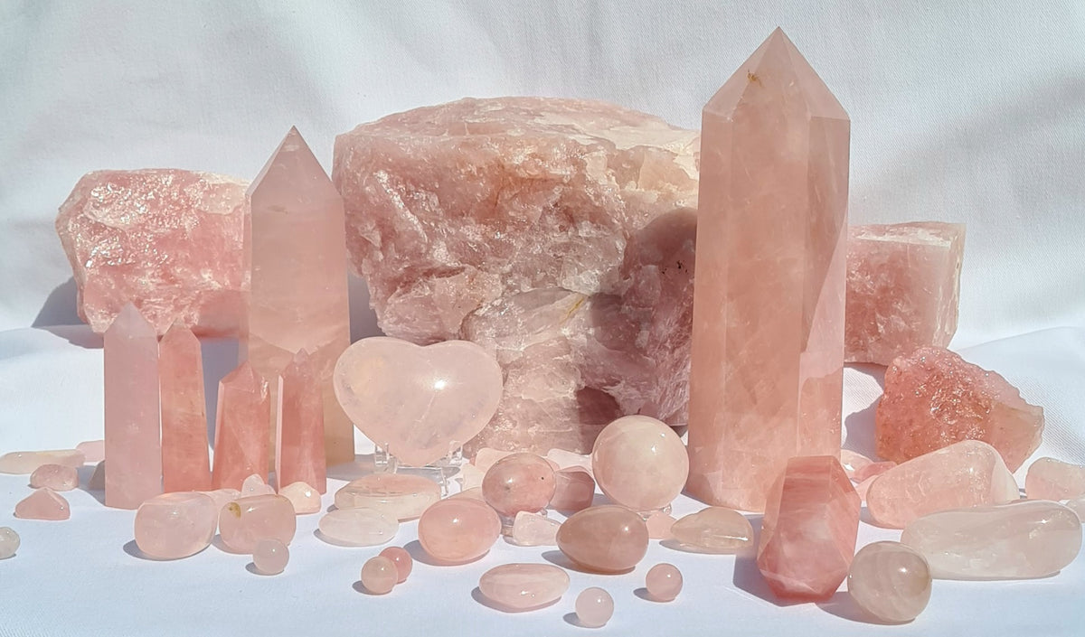 Rose Quartz generator tower - large – Native Hart Crystals