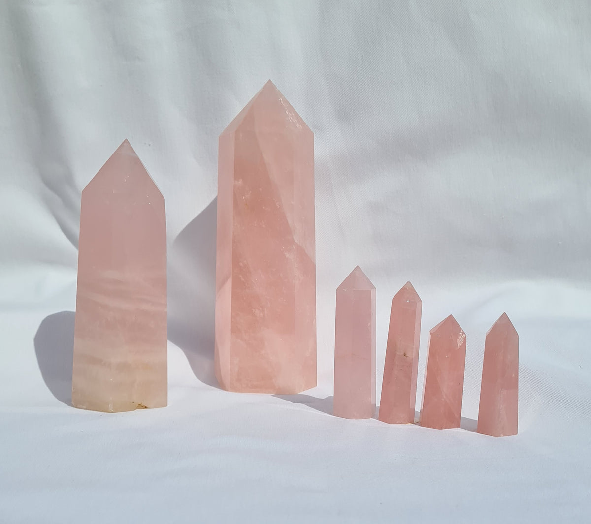Rose Quartz generator tower - large – Native Hart Crystals