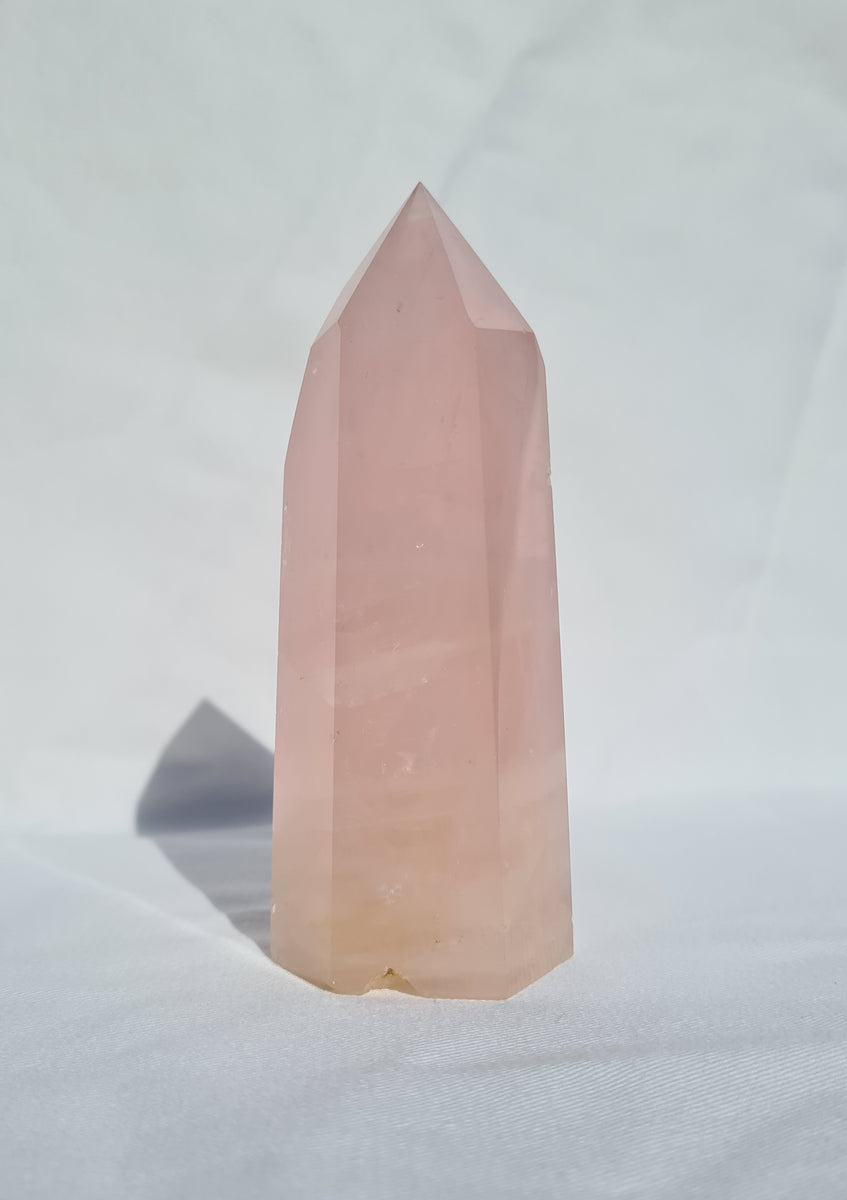 Rose Quartz generator tower - Medium – Native Hart Crystals
