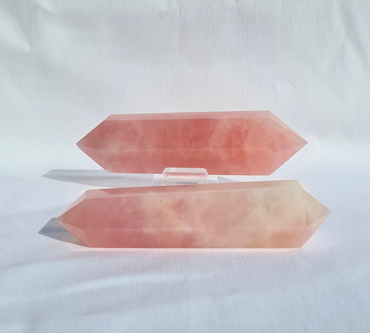 Rose Quartz Double terminated point - Large – Native Hart Crystals