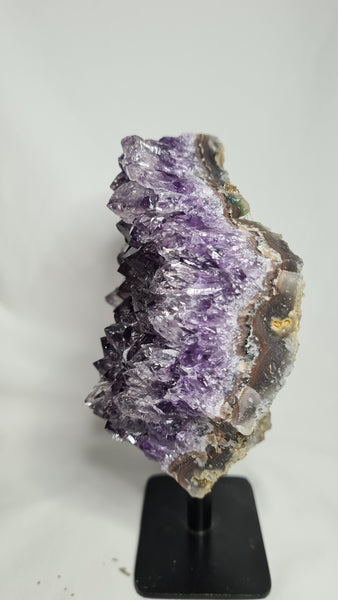 Amethyst cluster on stand - Unique 715 grams