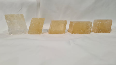 Honey Calcite cubes