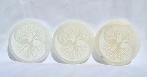Selenite Grids - Yin Yang Tree of Life - 12.5cm