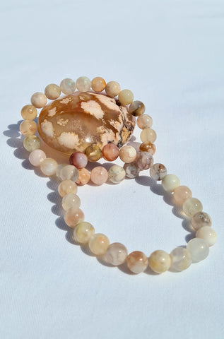 Flower Agate Bracelet