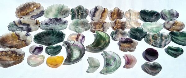 Flourite bowls - Moon Shape