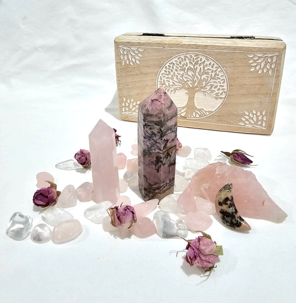 LOVE Bundle - Rose Quartz and Rhodonite