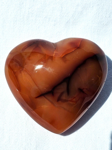 Carnelian heart - 135 grams