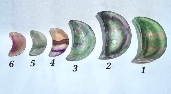 Flourite bowls - Moon Shape