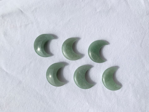 Green Aventurine Moon carving