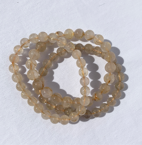 Rutilated Quartz Bracelet