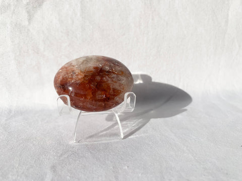 Fire Quartz palm stone